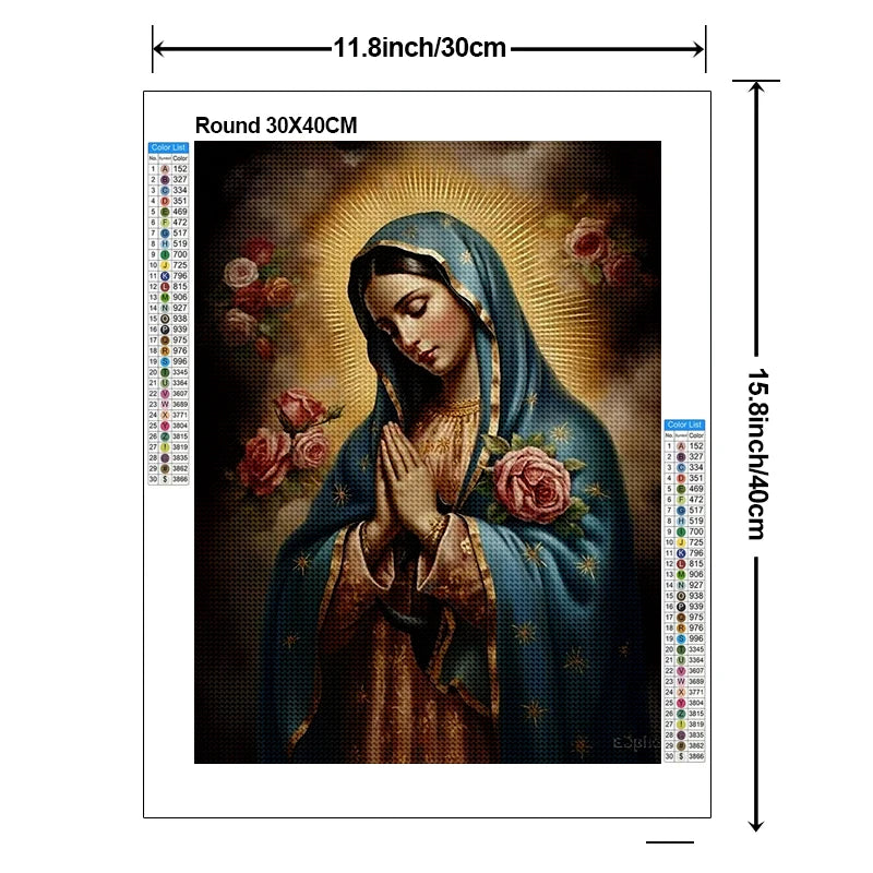 kit de pintura diamante religioso anjo cruz bordado mosaico