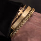 Conjunto pulseiras masculinas aço inoxidável