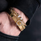 Conjunto pulseira de 3 peças aço inoxidável