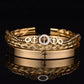 Conjunto pulseira de 3 peças aço inoxidável